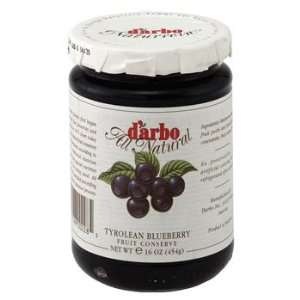 Tyrolean Blueberry Preserve   fruit conserve   16 oz/454 gr by Darbo 