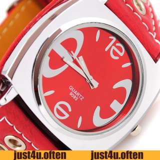 Newest New Year Gift Lady Womens Quartz Wrist Watch Fashion Red 