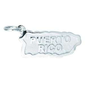  Sterling Silver Puerto Rico Charm: Arts, Crafts & Sewing