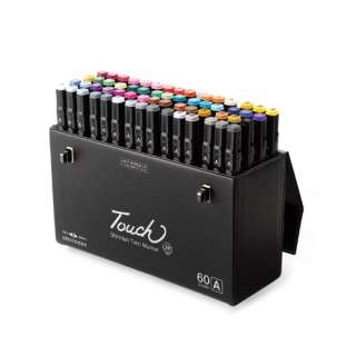SHINHAN New Touch Twin Markers Dual Point 60 Colors A  