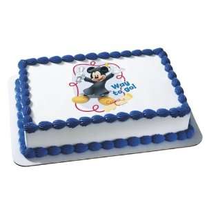   Mickey Mouse Graduation Edible Cake Topper Decoration 