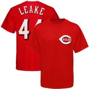  Majestic Cincinnati Reds #44 Mike Leake Red Player T shirt 