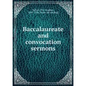  Baccalaureate and convocation sermons Ely Vaughan, 1847 