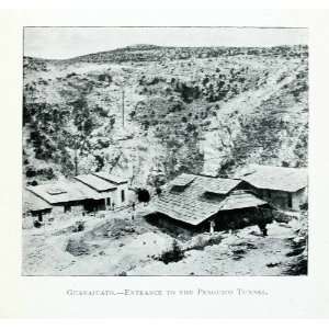 1907 Print Penguico Tunnel Mine Guanajuata Mexico Mining Desert 