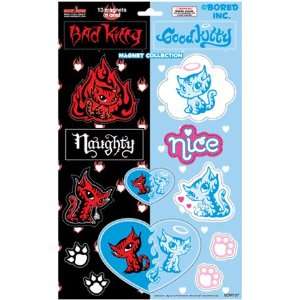  Good Kitty Bad Kitty Cat Magnets: Pet Supplies