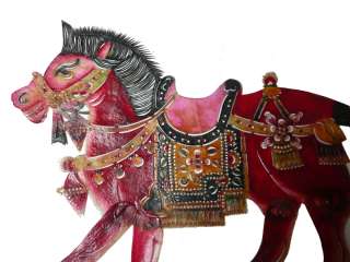 Chinese Color Horse Shadow Puppetry Art s370  