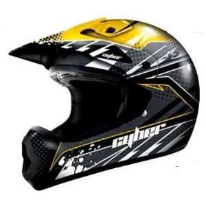  Cyber Helmets UX 22 Graphics Helmet , Color Yellow/Black 