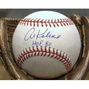 Signed Al Kaline Ball   Official Major League inscribed w HOF 80 Blue 