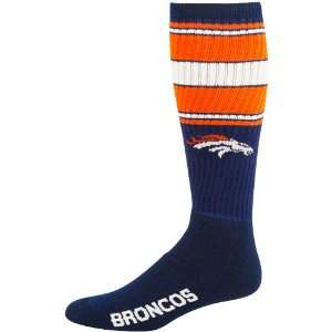    NFL Denver Broncos Navy Blue Super Tube Socks: Sports & Outdoors