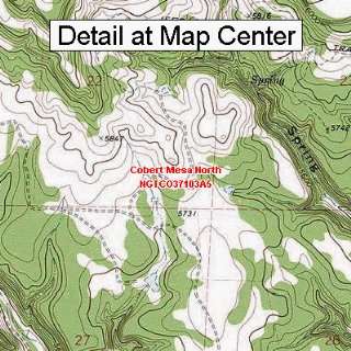  USGS Topographic Quadrangle Map   Cobert Mesa North 