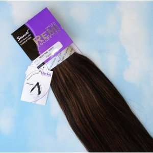 INDIAN REMY HUMAN HAIR EXTENSION WEAVE 18 COLOR 1B/30 (MIXED BLACK 