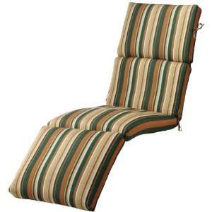  Chaise Cushion   4h x 23w x 80l, Rustic Stripe Patio 