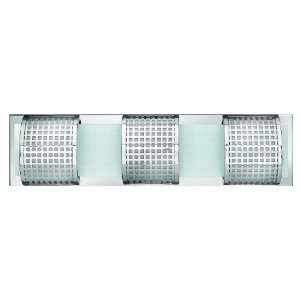   with Clear Etched Grid Pattern Glass with Grid Patterned Rounded Shade