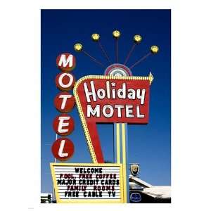  Holiday Motel Sign, Las Vegas, Nevada Poster (18.00 x 24 