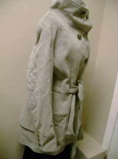 Jones New York Belted Double Skirt 3/4 Wool Coat 14  