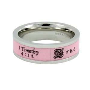  Pink True Love Waits Ring: Jewelry