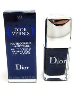 Limited Christian Dior Vernis 908 TUXEDO Metallic Blue Nail Polish 