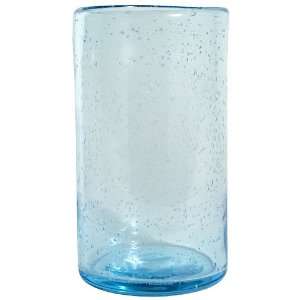  TAG bubble glass tumbler, aqua