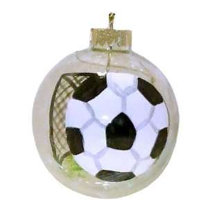  ArtisanStreets Soccer Ball & Net Ornament. Hand Painted 
