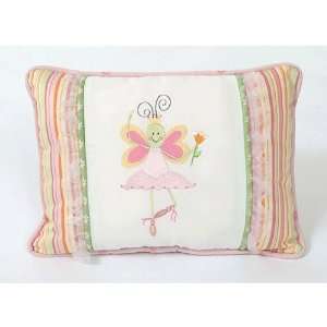  Ballerina Butterfly Pillow   Embroidered