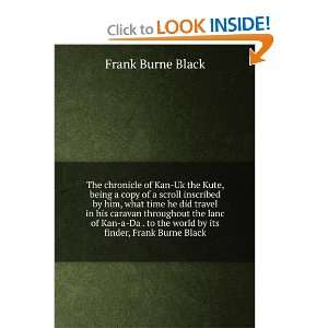  The Chronicle of Kan Uk the Kute Frank Burne Black Books