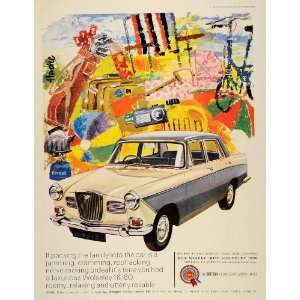  1966 Ad Wolseley 16/60 Two Tone British Car Automobile 