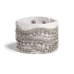  G by GUESS Multi Chain Cuff, SILVER: Jewelry