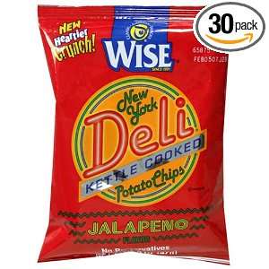 Wise Snacks New York Deli Potato Chips, Jalapeno, 1.5 Ounce Bags (Pack 