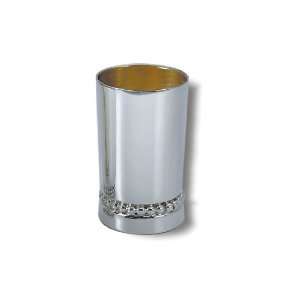  Sterling Silver Liquor Cup with Row of Pearls: Home 