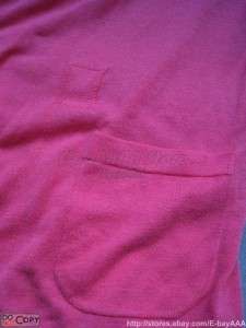 EUC$98 CACHE Coral Pink Asymmetrical Front Cover Up Cardigan Cotton 