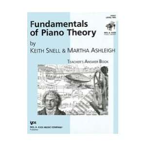  Keith Snell Fundamentals of Piano Theory Answer Book   Lvl 