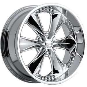 Foose Nitrous 6 22x9.5 Chrome Wheel / Rim 6x5.5 with a 35mm Offset and 