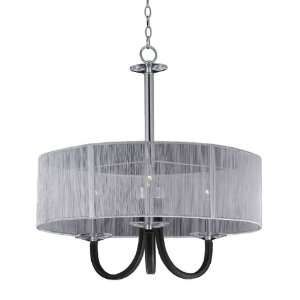  Triarch 32142 Oxford Collection 3 Light Pendant, Chrome Finish 