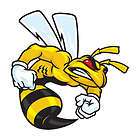 Decals Stickers Angry Bee cartoon Hornet 0500 XXWZE  