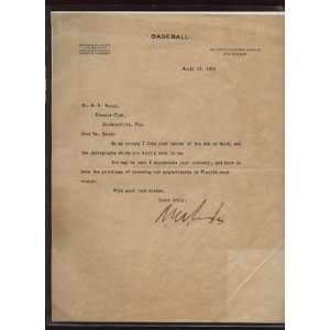  1923 Kennesaw Mountain Landis Signed Letter JSA LOA 