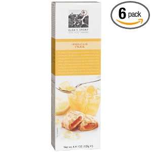 Elsas Story Lemon Filled Strudel, 4.41 Ounce Boxes (Pack of 6)