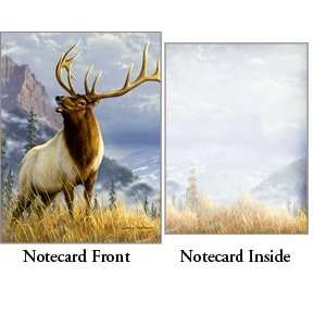  High Mountain Elk   Legacy Boxed Note Cards   Hautman 