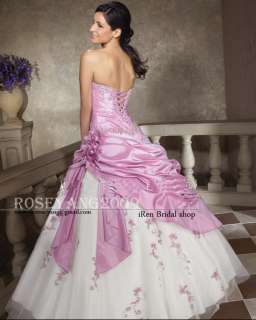 Lilac & White Wedding dress Stock size 6 8 10 12 14 16  