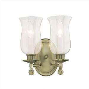  Columbia Wall Sconce with Stuyvesant Chimney Glass Shade 