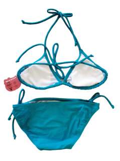 Hello Kitty Swim Triangle Bikini Set Top&Bottom Blue  