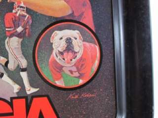 Limited Edition 1980 Georgia Bulldog Tray  