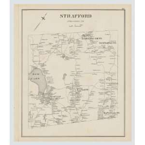  Original 1892 Antique Map Bundle of 3~ Strafford,Great 