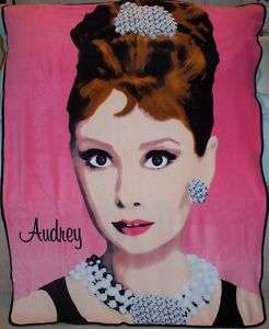 NEW Audrey Hepburn Breakfast at Tiffanys Holly Golightly Plush Throw 