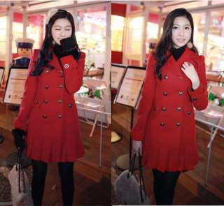   Double Breasted Winter Long Coat Outerwear Trenchcoats 8163  