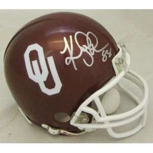  Keith Jackson Autographed Oklahoma Sooners Mini Helmet 