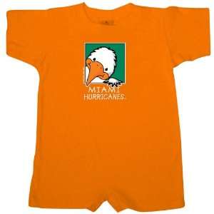   Hurricanes Orange Infant Mascot Short John Romper: Sports & Outdoors
