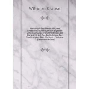   , Der . Verfasst ., Volume 2 (German Edition): Wilhelm Krause: Books