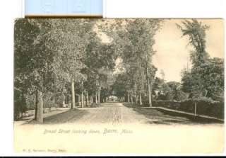 1904 BROAD STREET BARRE MA Postcard UDB  