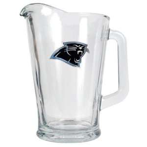  NIB Carolina Panthers NFL 60oz Glass Beverage Pitcher 
