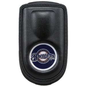  Milwaukee Brewers Black Leather Cell Phone Case: Sports 